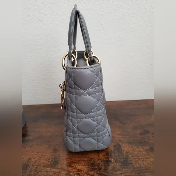 Dior Lambskin Cannage Small My ABC Dior Lady Dior Grey - Picture 8 of 16